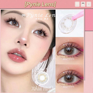 🧸 𝐋𝐞𝐧𝐬 𝐁𝐞𝐠𝐢𝐧 𝐆𝐫𝐚𝐲 mẫu lens ánh xanh vân nhũ lấp lánh | Pynielens ✨