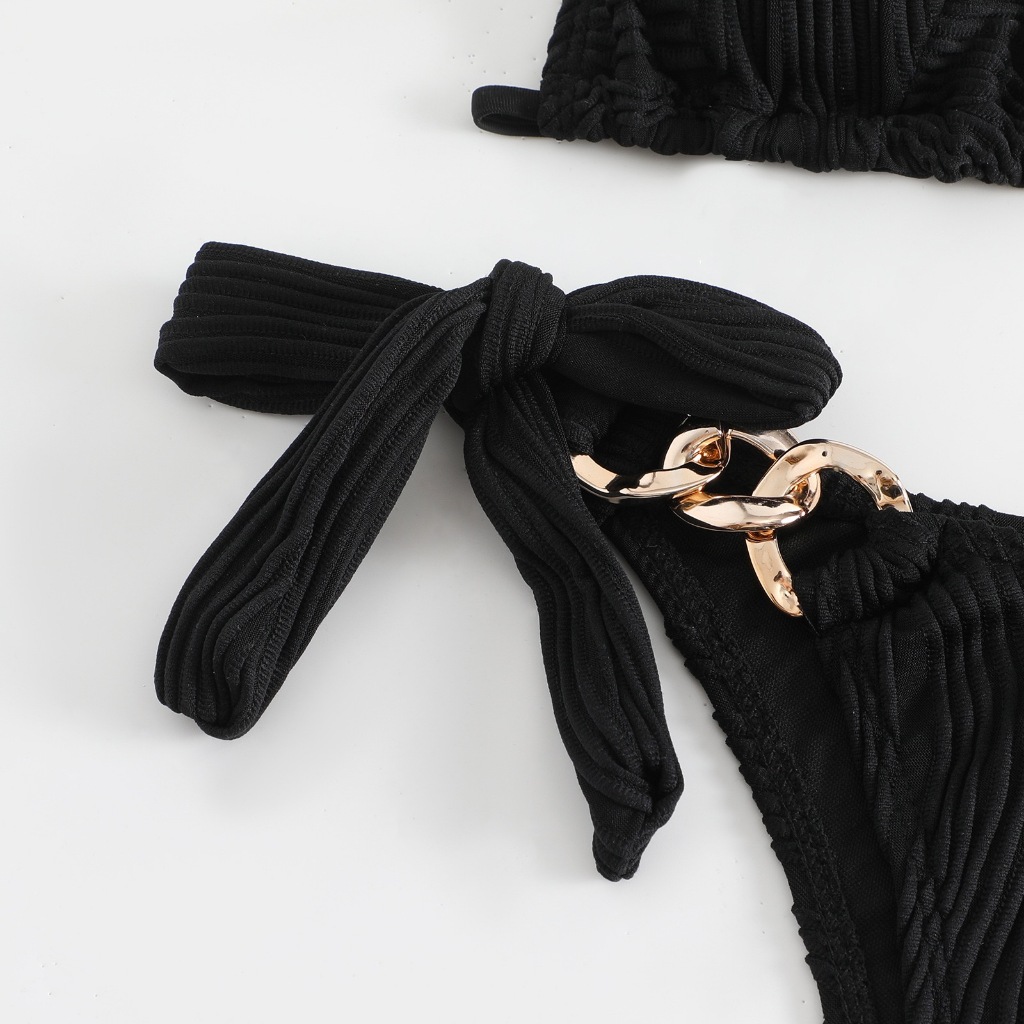 Bộ Bikini Đi Biển hai mảnh phối dây xích, chất liệu dày dặn cao cấp, Siêu Hot mùa hè 2024 | BigBuy360 - bigbuy360.vn