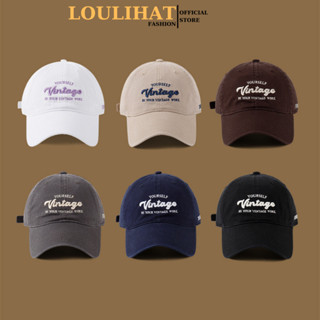 Nón lưỡi trai nam nữ thêu Vintage The Best LOULIHAT, mũ kết vải chống nắng from mềm thời trang Hàn Quốc