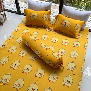 BỘ GA THUN HÀN QUỐC - mẫu Vịt vàng