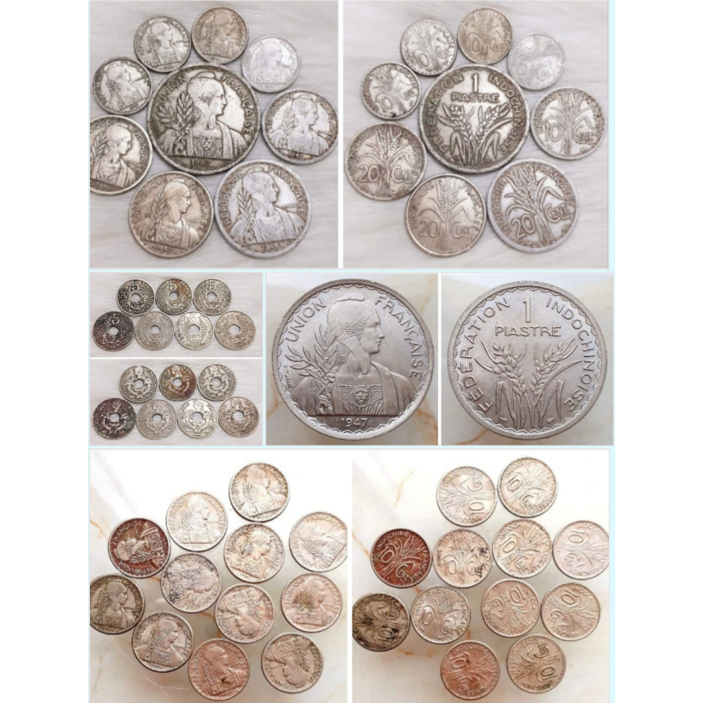 Xu Đông Dương - Set xu Đông Dương xưa của VN qua các thời kỳ