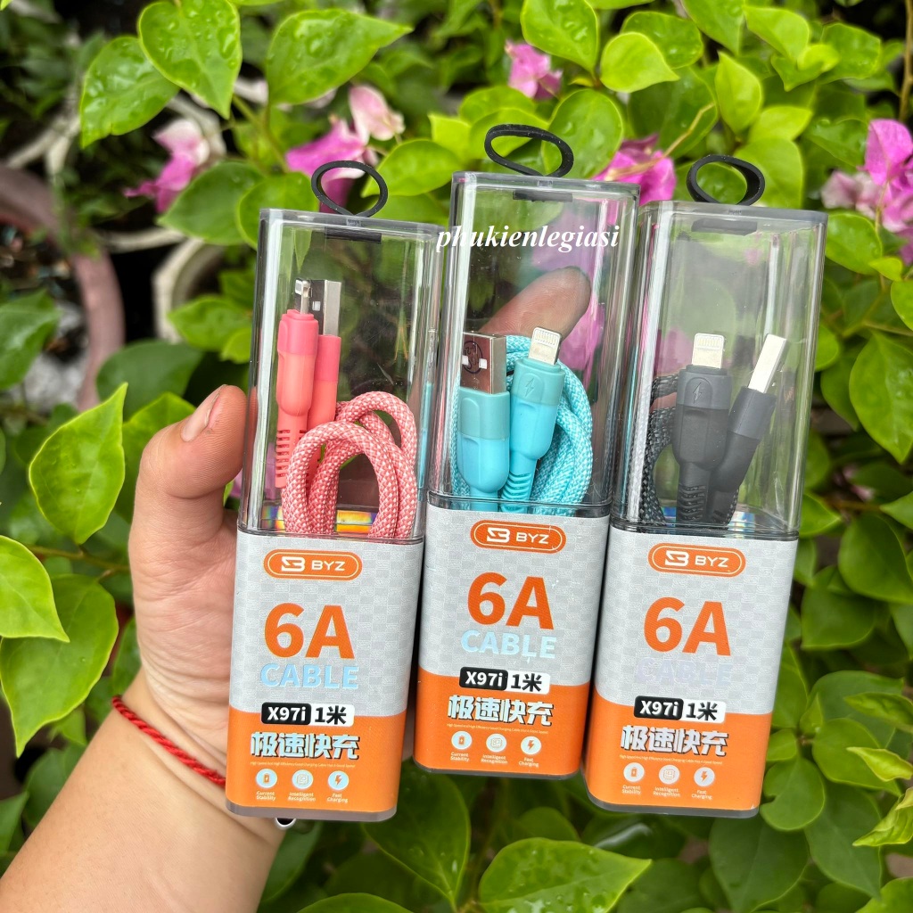 Cáp sạc BYZ 690 X97 DÒNG 6A AINIING,Micro,Type C , PD Type C to Type C , Type C to Ainiing ống nghiệ
