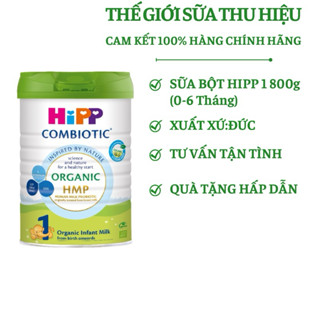 Sữa bột công thức HiPP 1 Organic Combiotic 800g bổ sung DHA trực tiếp.