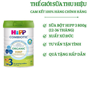 Sữa HiPP 3 Organic Combiotic 800g hỗ trợ tiêu hóa và tăng chiều cao dành cho trẻ nhỏ