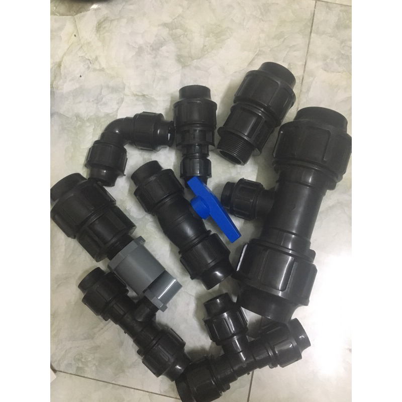 (Rt-Rn )phụ kiện Hdpe  góc 40 tê 40 nối 40 hathaco