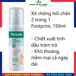Xịt khử mùi hôi chân Footprim Fresh 2 in 1 150 ml