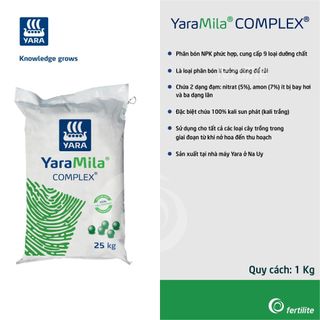 Phân bón YaraMila COMPLEX(12-11-18+2,7MgO+8S+micro)