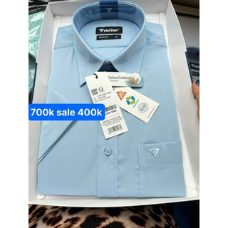 Áo sơ mi ngắn tay 700k sale 400k form regular còn size 42