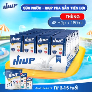 Một thùng 48 hộp Sữa nước Hiup tăng chiều cao cho bé từ 2 - 15 tuổi