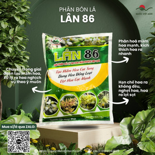 Phân bón lá lân 86 - tạo mầm - bung hoa - vọt hoa - 1kg