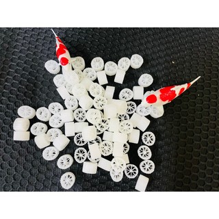  Kaldnes 6-8 cánh và kaldnes micro Hạt loại tốt nhất kaldnes vật liệu lọc hồ cá  500g-1KG  