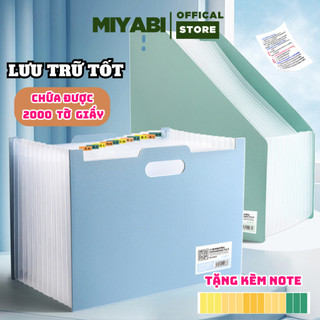 Tệp đựng tài liệu hồ sơ a4 nhiều ngăn văn phòng phẩm,tệp đựng tài liệu văn phòng để bàn- kệ đựng sách bút MIYABI