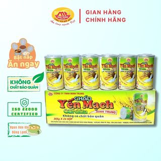 Cháo ăn liền yến mạch cốt dừa Minh Trung combo 24 lon - CHAOYMCOTDUA 24
