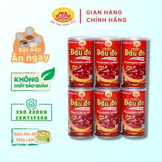Cháo Đậu Đỏ Minh Trung lốc 6 lon - Cháo Đậu Đỏ 6