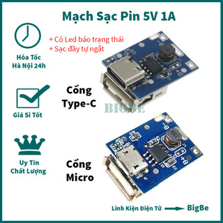 Mạch sạc pin 5V 1A 5V 2A, mạch sạc pin dự phòng 5V, chế sạc dự phòng - Có Led báo trạng thái, sạc đầy tự ngắt