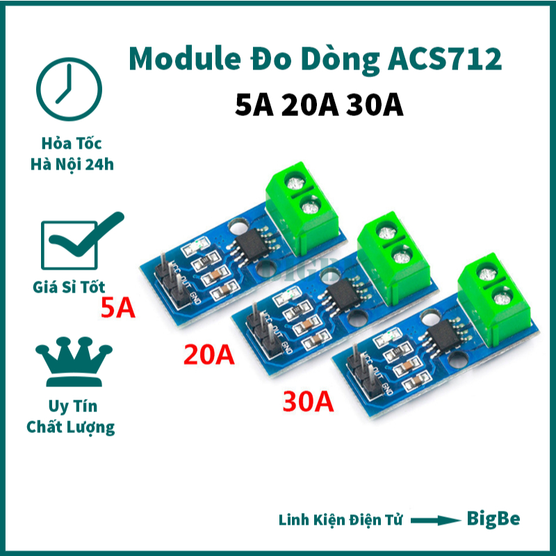 Module đo dòng ACS712 5A 20A 30A