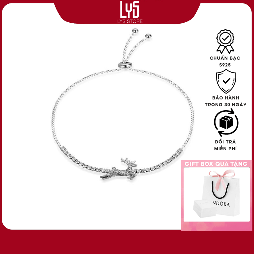 Vòng tay nữ Lys Đính Đá 2211 - Lắc tay nữ  cao cấp
