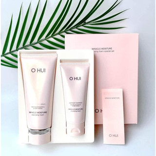 Sét Sữa rửa mặt Ohui hồng Miracle