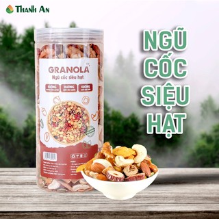 Ngũ Cốc Siêu Hạt Granola ngũ cốc ăn kiêng giảm cân không đường healthy tốt cho gym, yoga - Ăn Vặt Healthy THANH AN FOOD