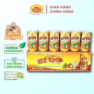 Cháo ăn liền bí đỏ Minh Trung 1 thùng 24 lon - CHAOBIDO 24