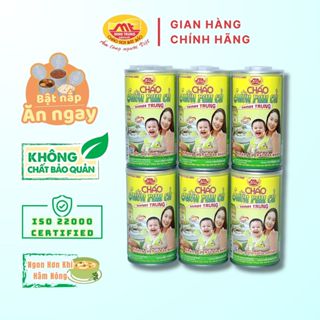 Cháo Sườn Rau Củ Minh Trung lốc 6 lon - CHAOSUONRAUCU 6