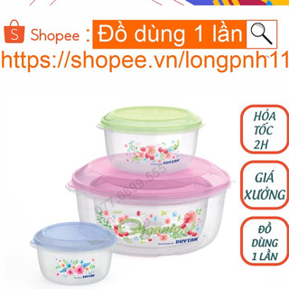 [CHÍNH HÃNG] Thố nhựa Duy Tân thực phẩm,Thố nhựa đựng thức ăn.