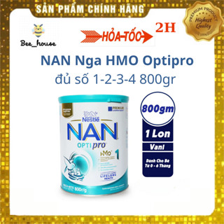 [MÃ GIẢM TRÊN LIVE] Sữa Nan Nga HMO Optipro số 1, 2, 3, 4 lon 800g - Bee house
