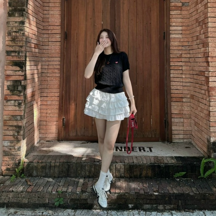 (ẢNH CHÍNH CHỦ) Chân váy ren bèo 4 tầng dáng ngắn WAVYSKIRT | BigBuy360 - bigbuy360.vn