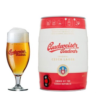 BIA TIỆP - BOM BIA BUDWEISER BUDVA 5L 5% (Bia tươi nhập khẩu)