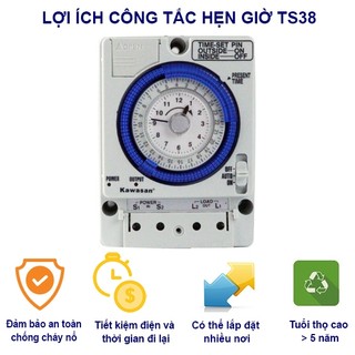 CÔNG TẮC HẸN GIỜ THANH RAY TS38
