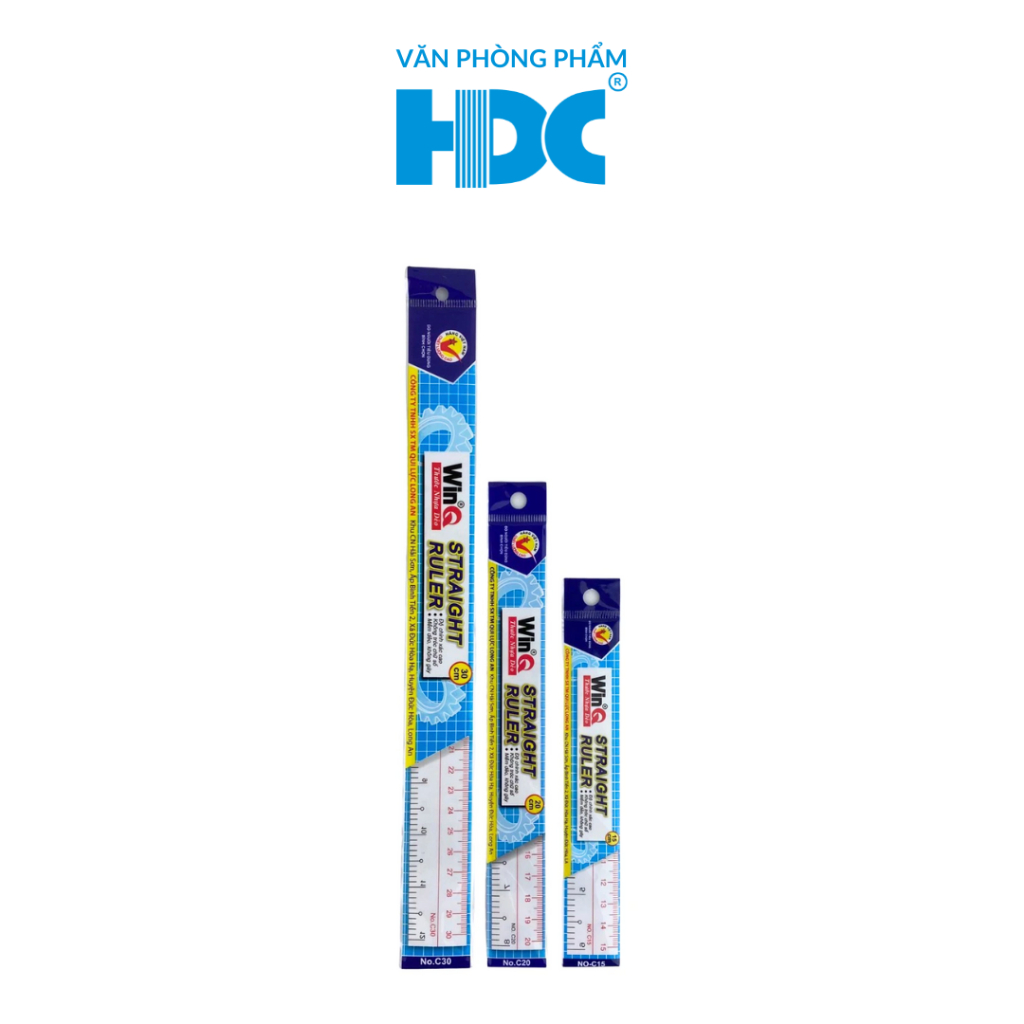 Thước nhựa dẻo Win 20cm 30cm