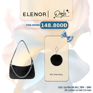 Túi kẹp nách túi đeo vai, đeo chéo da dập vân quai xích cá tính ELENOR Maeve bag TC67