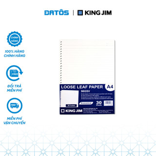 Giấy đục lỗ king jim tefrenu khổ a5 20 lỗ, b5 26 lỗ, a4 30 lỗ - 1 túi 30 tờ