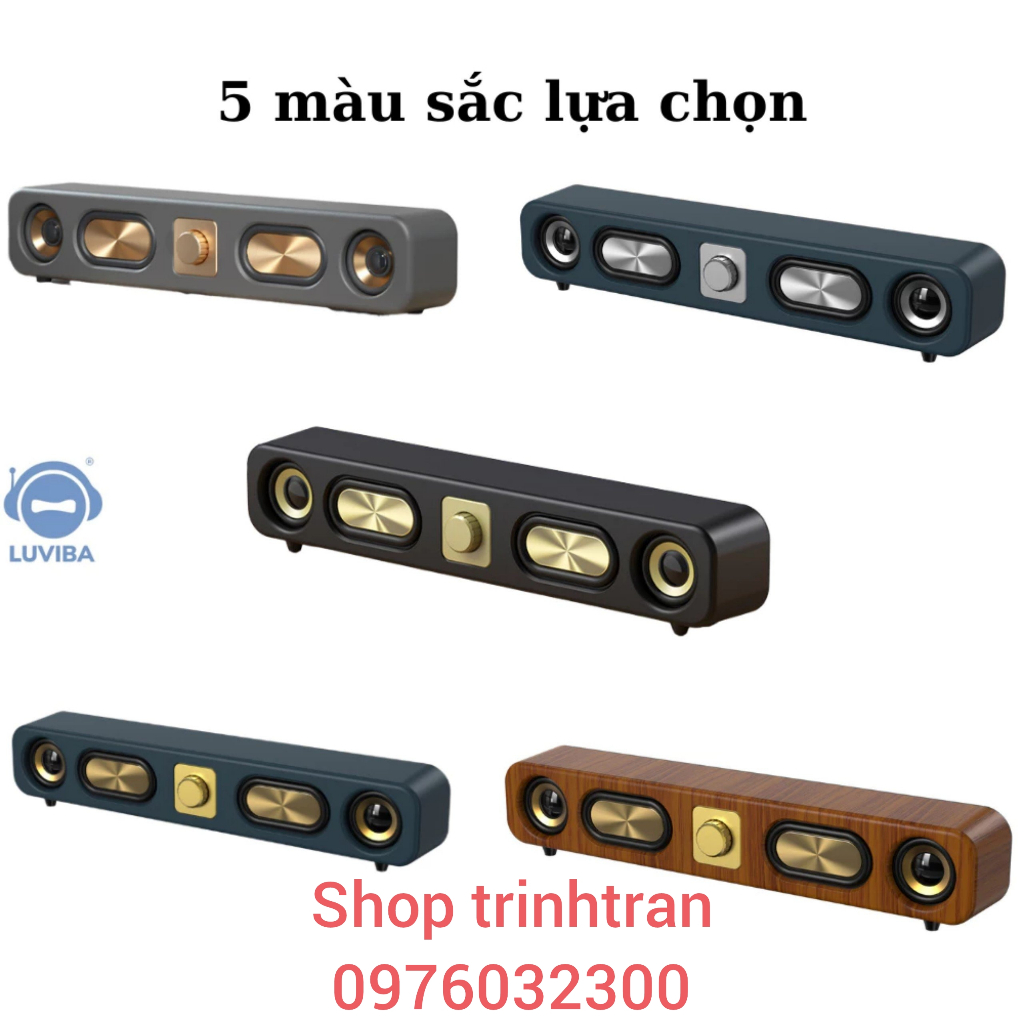 Loa bluetooth mini LEERFEI E3404.  5Wx2 bass mạnh to, Loa vi tính máy tính để bàn laptop công suất l