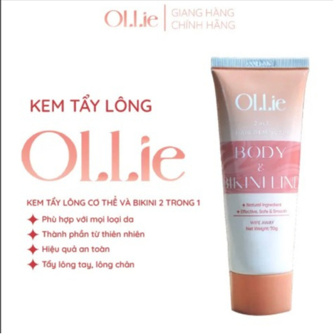 Kem tẩy lông OLLIE + kem dưỡng