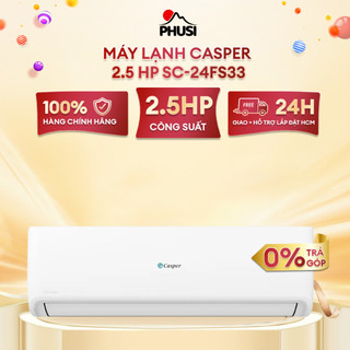 [SC-24FS33] - [MIỄN PHÍ GIAO LẮP] - Máy lạnh Casper 2.5 HP SC-24FS33