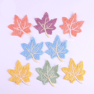 Sticker, miếng vá sửa chữa, miếng vá trang trí khâu, may lên quần áo rách, trang trí khăn, túi, ..(Lá phong)