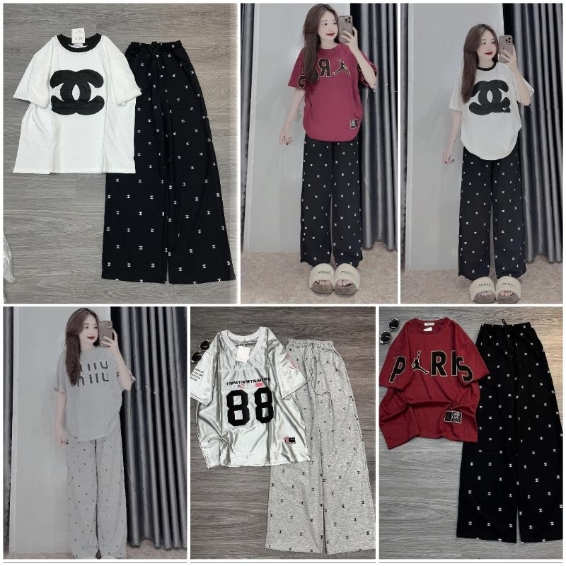 Tổng Hợp Các Sét Quần Mẫu Mới Chờ Neo + Mix Áo Phông Form Rộng Tay Lỡ Unisex