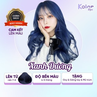  Thuốc nhuộm tóc DIVASEA siêu dưỡng màu XANH DƯƠNG cao cấp, nhuộm tóc tại nhà Kolorhair
