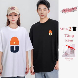 [VẢI 250 GSM] Áo Thun Đôi MŨ CHỮ U Unisex Cao Cấp 100% Cotton Định Lượng Vải 250Gsm Unim Store - AP232