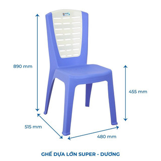 Ghế dựa supper cao cấp nhựa Qui Phúc