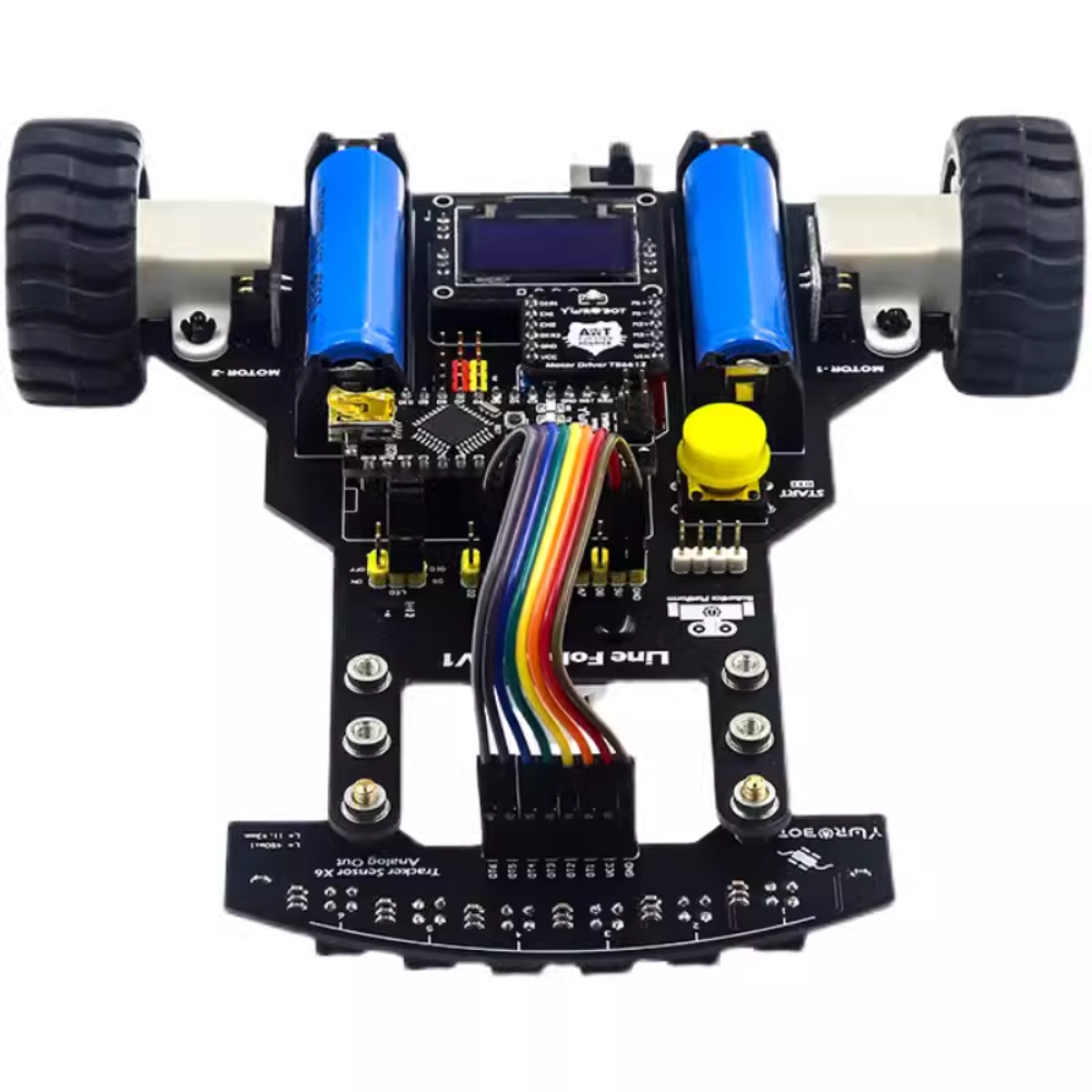 Robot dò line PID Arduino Nano 2 bánh - xe dò line (Có hỗ trợ code mẫu)