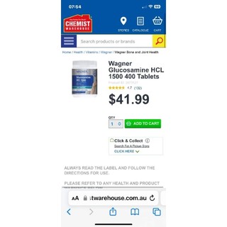 wagner glucosamine HCL 1500