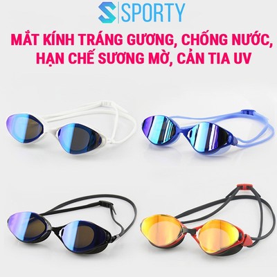 Kính bơi người lớn 1020 chống tia UV, hạn chế sương mờ ngăn nước tuyệt đối SPORTY