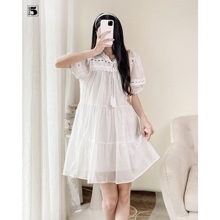 Đầm baby doll 3 tầng, dây buộc nơ ngực Twenty.5 -  6021