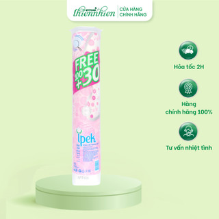Bông tẩy trang IPEK 130 miếng 100% cotton mềm mịn, thấm hút tốt, siêu tiết kiệm