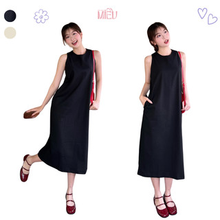 Đầm dài đầm maxi phong cách Hàn Quốc thích hợp dạo phố Lana Miều Est.2013