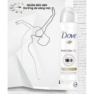 Xịt khử mùi dove invisible - đức 150ml