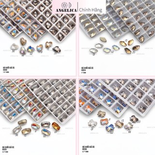 Đá Khối Giả Úc Cao Cấp Siêu Sáng Túi 2 viên Size 6 -12mm Trang Trí Nail Angelica