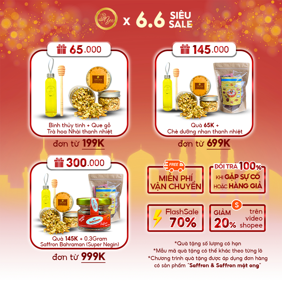 Saffron ngâm mật ong đông trùng hạ thảo Beebeauty chính hãng 200ml